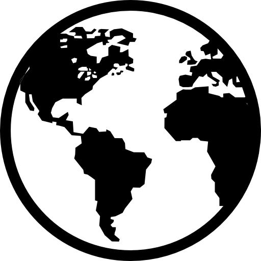 Line art image of the world 